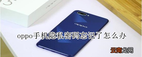oppo手机隐私密码忘记了怎么办