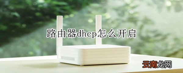 路由器dhcp怎么开启