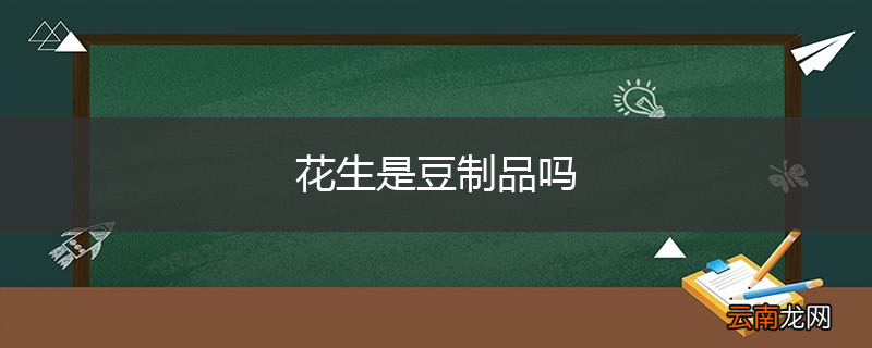 花生是豆制品吗
