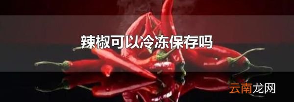 辣椒可以冷冻保存吗