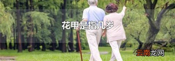花甲是指几岁