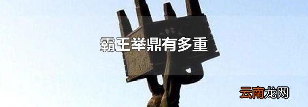 霸王举鼎有多重