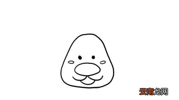 麋鹿卡通头像简笔画