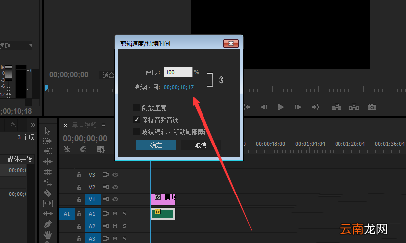 premiere调整音调的操作过程