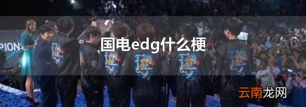 国电edg什么梗