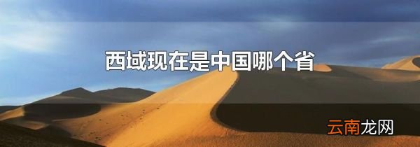西域现在是中国哪个省