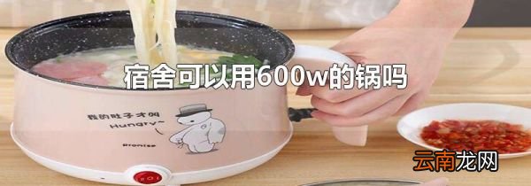 宿舍可以用600w的锅吗