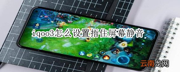iqoo3怎么设置捂住屏幕静音