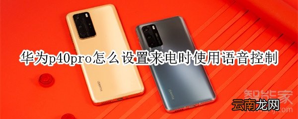 华为p40pro怎么设置来电时使用语音控制