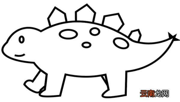 剑龙简笔画 剑龙简笔画怎么画
