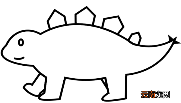 剑龙简笔画 剑龙简笔画怎么画