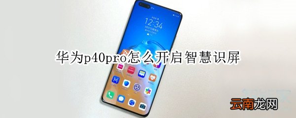 华为p40pro怎么开启智慧识屏