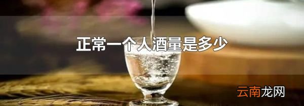 正常一个人酒量是多少