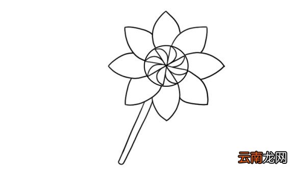 儿童节小风车简笔画步骤儿童节小风车简笔画怎么画