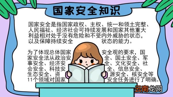 国家安全知识手抄报怎么画内容
