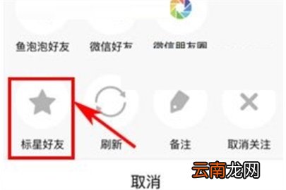 鱼泡泡如何设置标星好友
