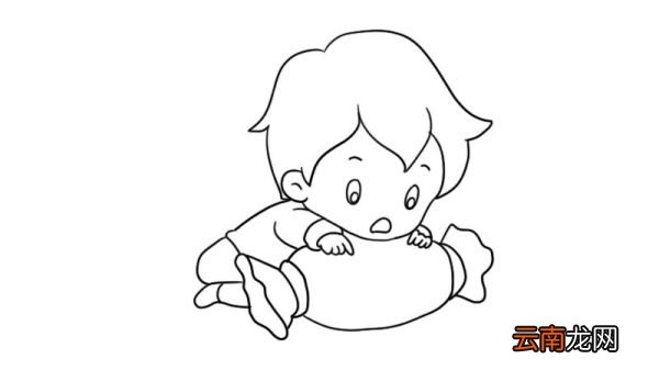 儿童节小朋友抱玩具简笔画怎么画