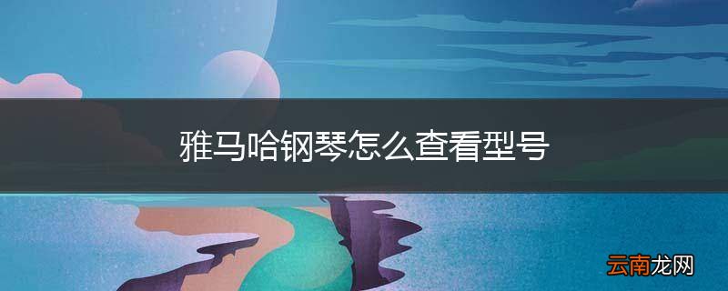 雅马哈钢琴怎么查看型号