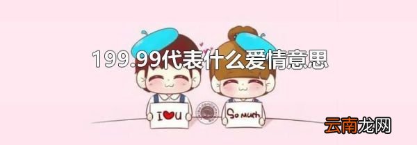 199.99代表什么爱情意思