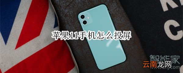 苹果11手机怎么投屏