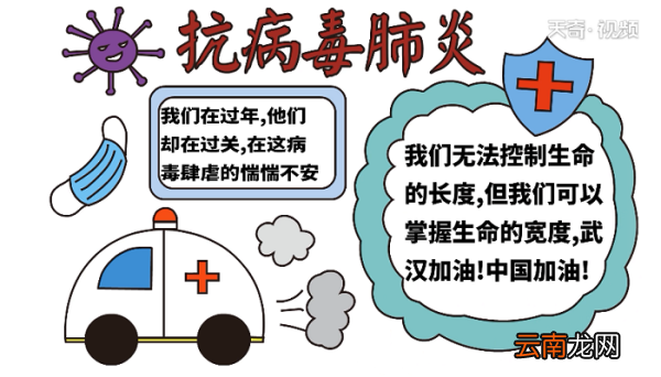 抗病毒肺炎的手抄报 抗病毒肺炎的画报