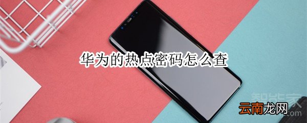 华为的热点密码怎么查