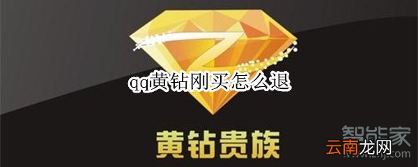 qq黄钻刚买怎么退