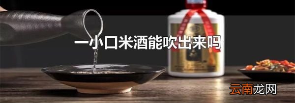 一小口米酒能吹出来吗
