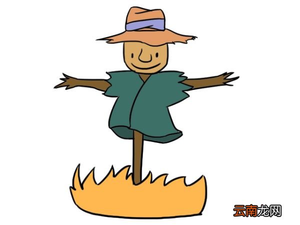 稻草人简笔画 稻草人简笔画画法