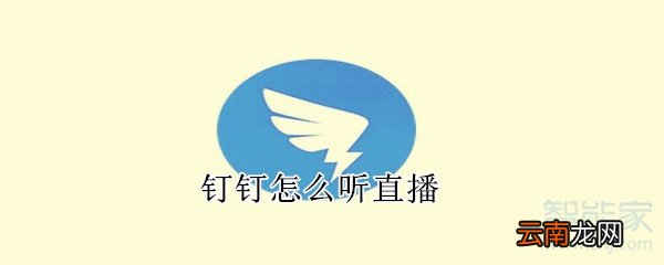 钉钉怎么听直播