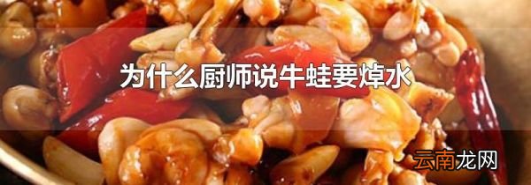 为什么厨师说牛蛙要焯水