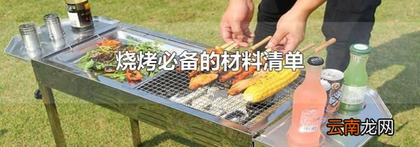 烧烤必备的材料清单
