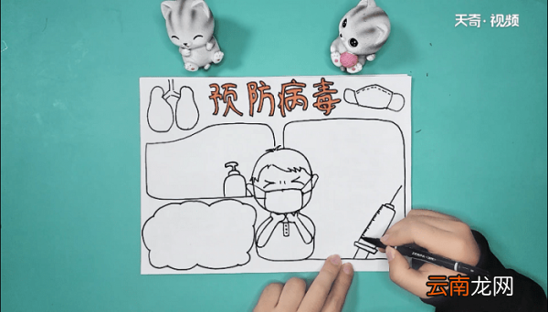 关于新型冠状手抄报 关于新型冠状画报