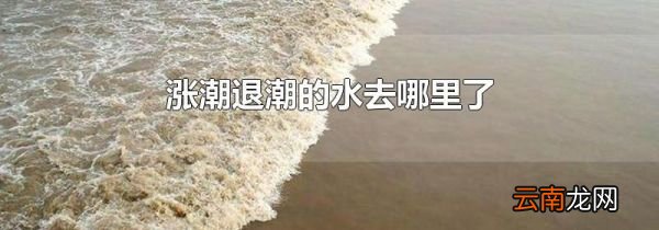 涨潮退潮的水去哪里了