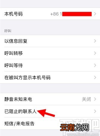 苹果手机查看被拦截电话的方法