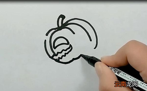 垂头丧气的南瓜简笔画 垂头丧气的南瓜怎么画