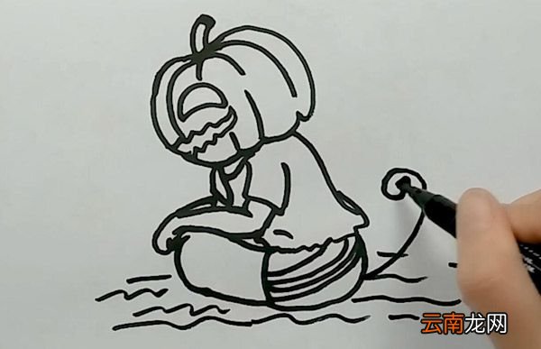 垂头丧气的南瓜简笔画 垂头丧气的南瓜怎么画