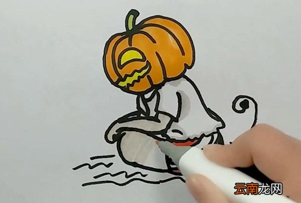 垂头丧气的南瓜简笔画 垂头丧气的南瓜怎么画