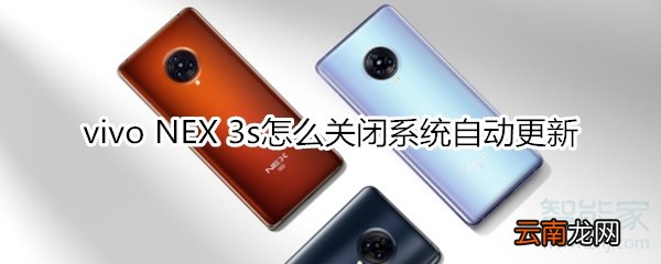 vivo NEX 3s怎么关闭系统自动更新