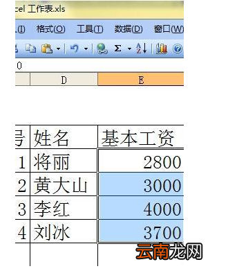 excel显示隐藏单元格基础操作