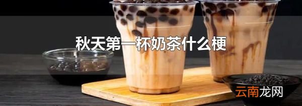 秋天第一杯奶茶什么梗