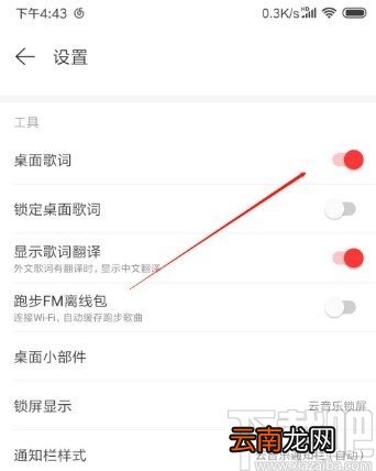 网易云音乐APP打开桌面歌词的方法