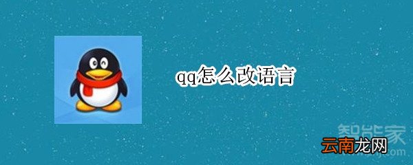 qq怎么改语言