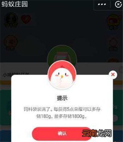 支付宝蚂蚁庄园饲料容量怎么提升