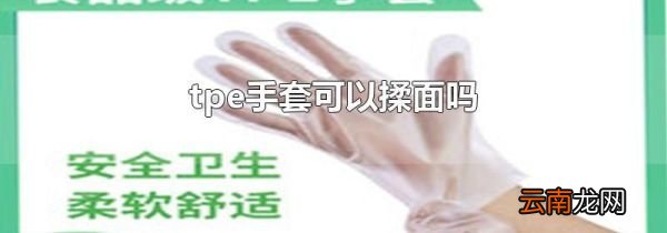 tpe手套可以揉面吗