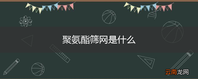 聚氨酯筛网是什么