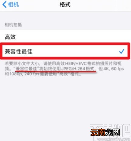 苹果手机拍照设置JPG格式的方法