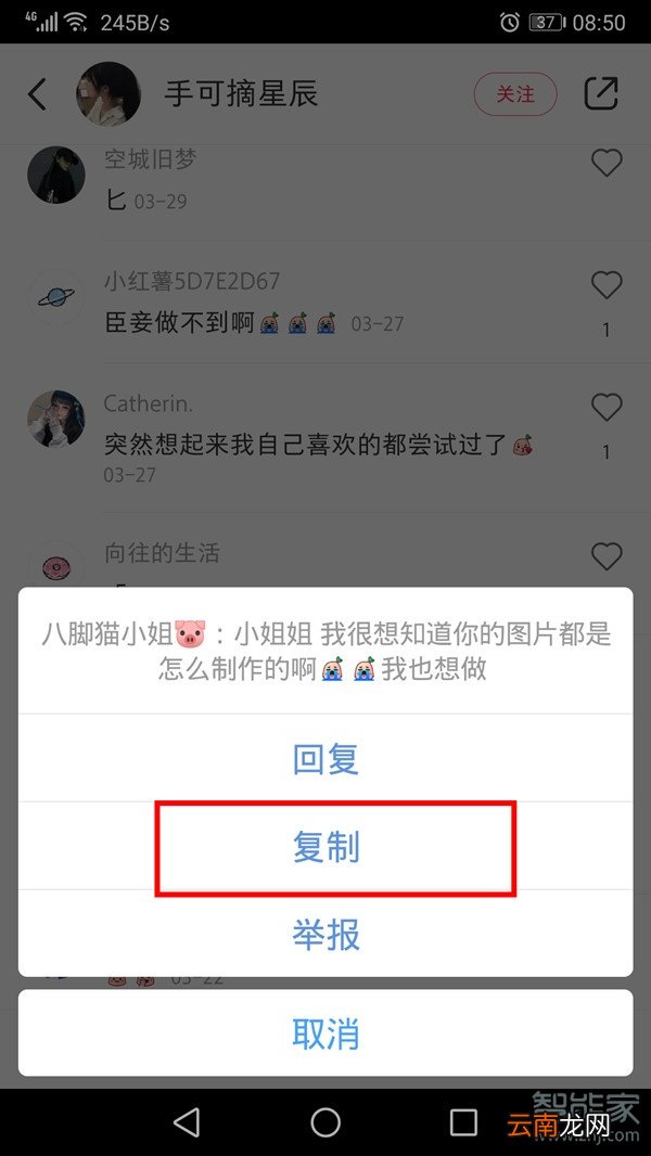 小红书评论怎么复制