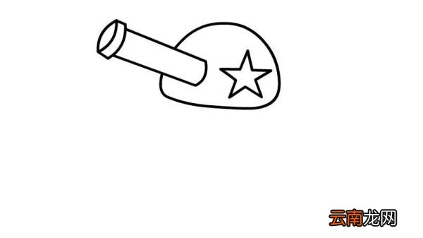 卡通坦克简笔画