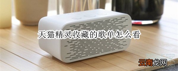 天猫精灵收藏的歌单怎么看